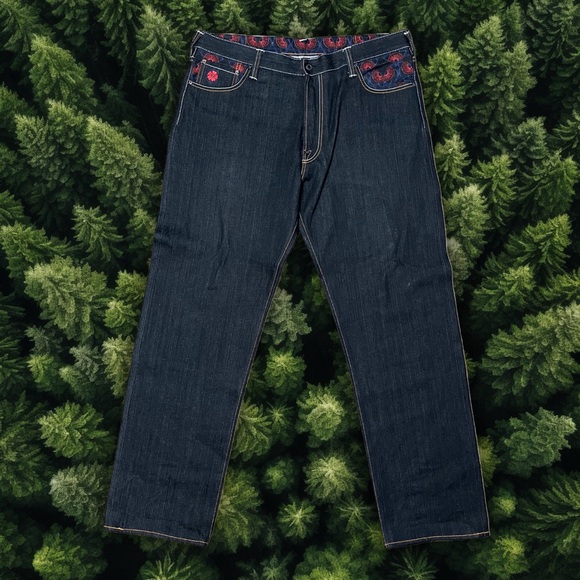 RMC RED MONKEY JEANS
EMBROIDERED FACE - Picture 2 of 3